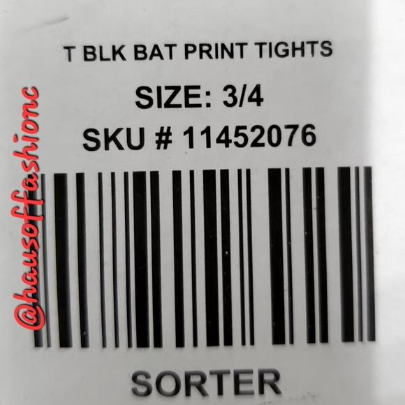 TORRID Black BATS Semi Opaque Tights! - Picture 4 of 4